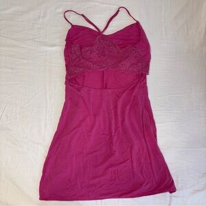 pink sleep slip dress